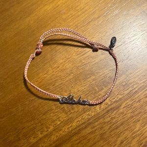 Aloha charm braided bracelet